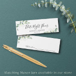 Cartão De Contato Casamento de Chá de panela Eucalyptus Ideas<br><div class="desc">Peça aos hóspedes para anotar suas ideias noturnas sobre esses cartões personalizados.</div>