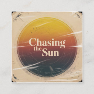Cartão De Contato Chasing The Sun