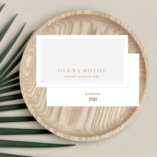 Cartão De Contato Cinza Simples - Cinza Branca Profissional (Criador carregado)