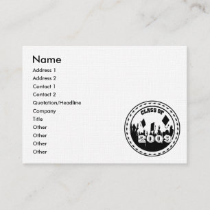 Cartão De Contato Classe de placas de Mais velho 2009 2010