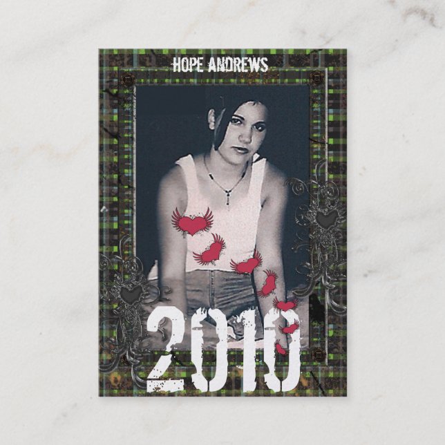 Cartão De Contato Classe de placas de Mais velho 2010 (Frente)