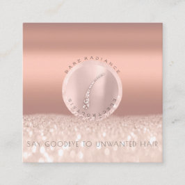 Cartão De Contato Cobre de Rosa de eletrólise da placa de compromiss