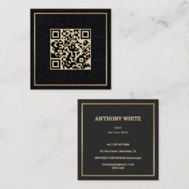 Cartão De Contato Código de varredura QR Premium