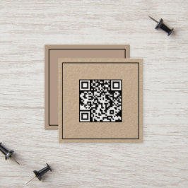 Cartão De Contato Código de varredura simples QR