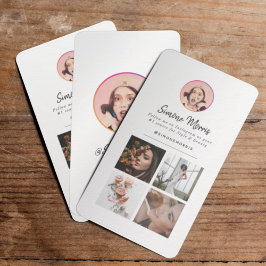 Cartão De Contato Colagem de Fotos do Instagram - Script Social Mode