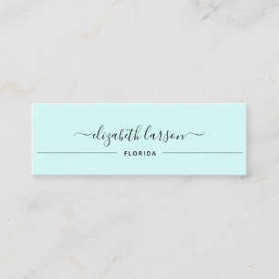 Cartão De Contato Coleção Simples de Olhos Verdes