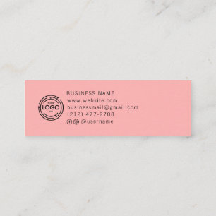 Cartão De Contato Coleção Vermelha Simples de Logotipo Personalizado