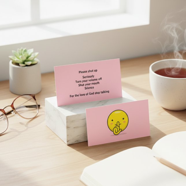 Cartão De Contato Comunicação direta para Excessivo Verbalmente (Direct Communication for the Verbally Excessive Calling Card)