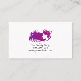 Cartão De Contato Custom Salon Appointment Card Template