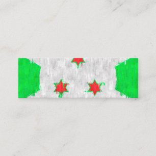 Cartão De Contato Desenho de pintura a óleo do Burundi