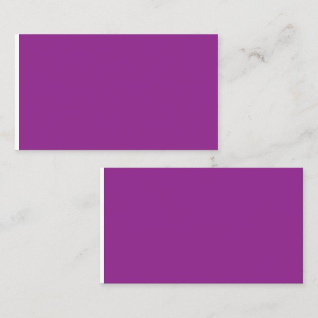 Cartão De Contato Design com um espantoso fundo roxo e branco (Frente/Verso)