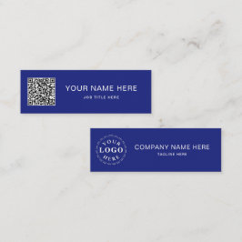 Cartão De Contato Design da miniplaca de chamada azul de Marinho per