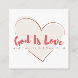 Cartão de Contato do Evangelho do Amor de Deus