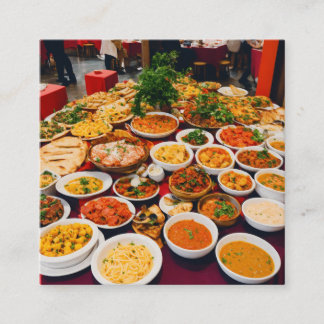 "Cartão de Contato do Foodie Paradise"