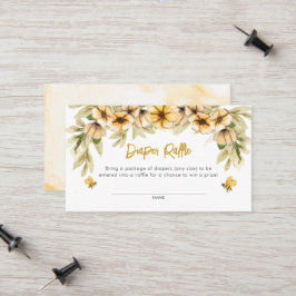 Cartão De Contato Doce Como A Bebê Fralda Raffle Card