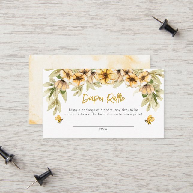 Cartão De Contato Doce Como A Bebê Fralda Raffle Card (Frente/Verso In Situ)