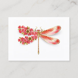 Cartão De Contato Dragonfly com joalheria sakura