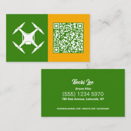 Cartão De Contato Drones QR