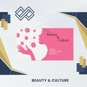 Cartão De Contato Elegante Chic Premium Linen Paper