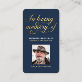 Cartão De Contato Elegante Simpatia Fotográfica Oração Funeral