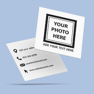 Cartão De Contato Enviar imagem foto & adicionar texto – Personaliza