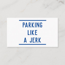 Cartão De Contato Estacionamento Incorreto