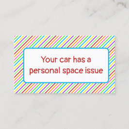 Cartão De Contato Estacionamento Incorreto da Clever