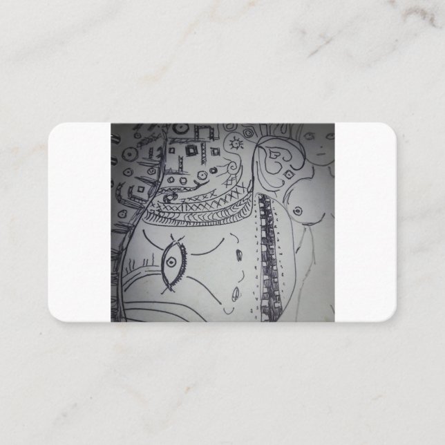 Cartão De Contato estilo yaei cubicsm (Frente)