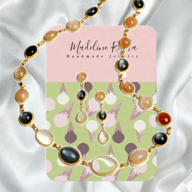 Cartão De Contato Expositor de Brinco de Cone de Sorvete (Criador carregado)