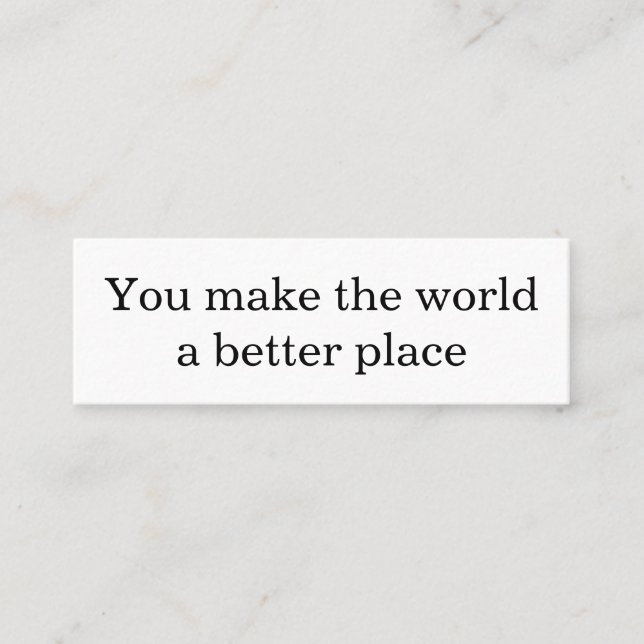 Cartão De Contato Faça a diferença (Frente)