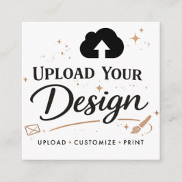 Cartão De Contato Faça o Upload da Marca do Seu Design