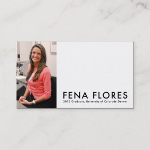 Cartão De Contato fena Flores : formando