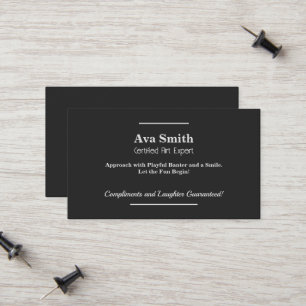 Cartão De Contato Flirting Charm