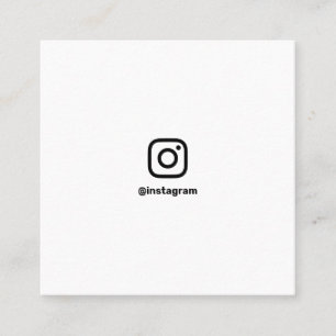 Cartão De Contato Fotografia mínima nas mídias sociais Instagram fot
