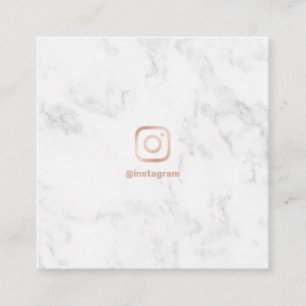 Cartão De Contato Fotografia mínima rosa dourada Instagram mármore