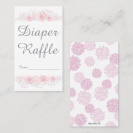 Cartão De Contato fralda botânica de chá de fraldas simples floral