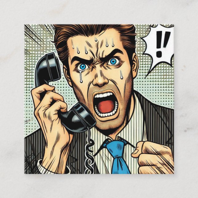 Cartão De Contato "Frantic Call" (Frente)