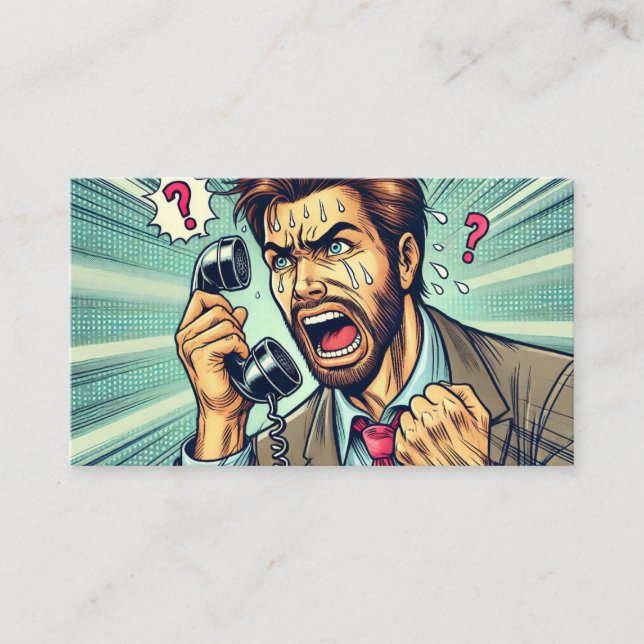 Cartão De Contato Frantic Call" (Frente)