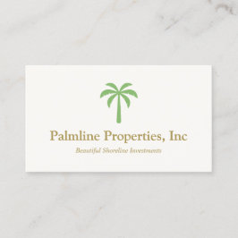 Cartão De Contato Frente Real de Praia de Palm Verde