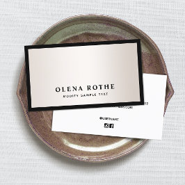 Cartão De Contato Fronteira Negra Elegante Satanás Profissional Dour