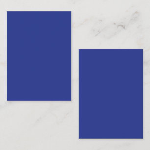 Cartão De Contato Fundo Azul Escuro Sólido Design Minimalista Ousa