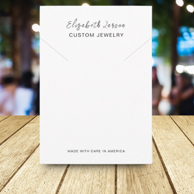 Cartão De Contato Glamoups Logotipo Personalizado Coleção Chic White (Criador carregado)