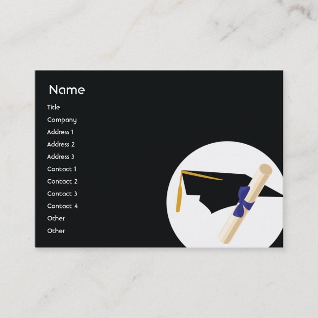 Cartão De Contato Graduação - carnudo (Frente)