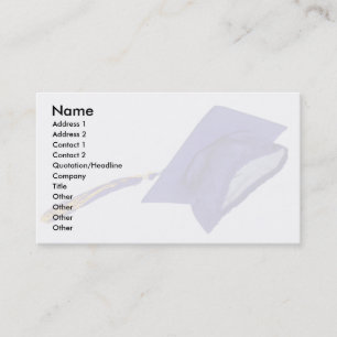 Cartão De Contato GraduationMortar, nome, endereço 1, endereço 2, 