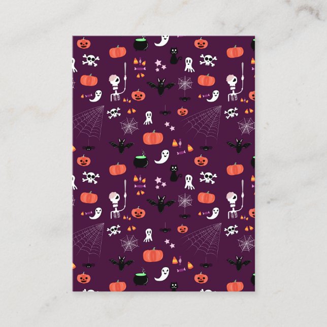 Cartão De Contato Halloween (Frente)