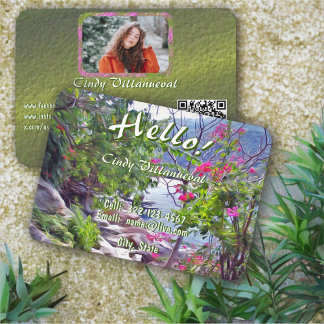 Cartão De Contato Hello Trail 821 QR Calling Card