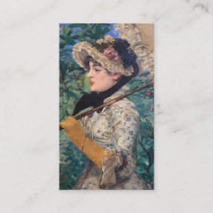 Cartão De Contato Jeanne (Primavera) Por Édouard Manet