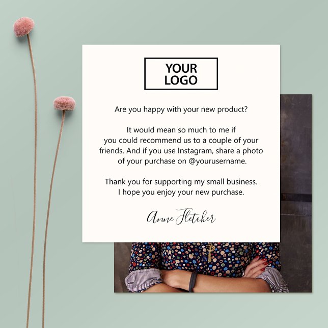 Cartão De Contato Lealdade ao cliente e referência Adicionar foto de (Criador carregado)