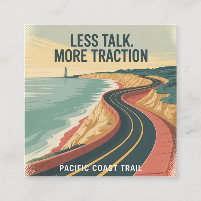 Cartão De Contato Less Talk. More Traction (Frente)
