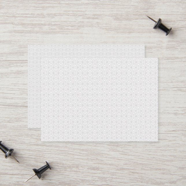 Cartão De Contato Light Grey Geometric Tile Pattern (Frente/Verso In Situ)